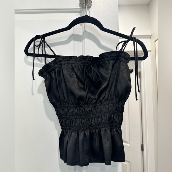 Topshop ruched satin camisole top - Picture 2 of 2